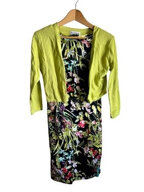 NorthStyle Bright Lime Open-Front Cropped Cardigan